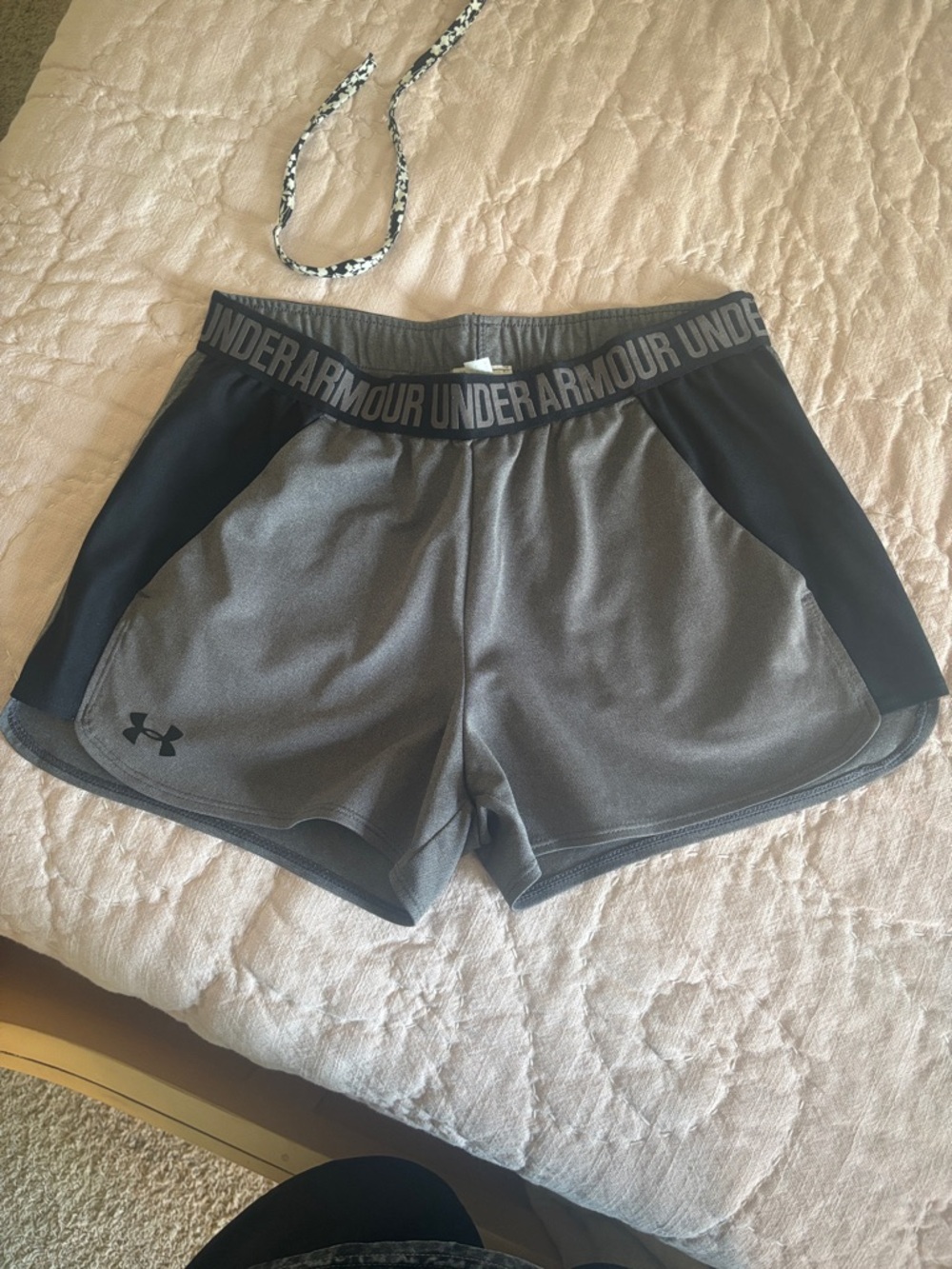 Under Armour Women’s Gray and Black Athletic Shorts
